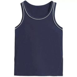 Damski tank top Wilson Team. Niebieskie topy damskie Wilson, bez wzorów, bez ramiączek. Za 229.50 zł.