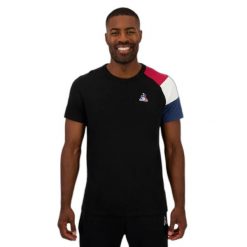 Koszulka Le Coq Sportif N°1. Czarne t-shirty sportowe męskie Le Coq Sportif, m, bez ramiączek, do biegania. W wyprzedaży za 125.50 zł.