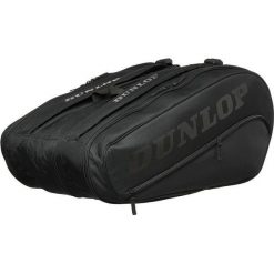 Torba tenisowa Dunlop Team 12 Rkt Thermo Black. Czarne torebki klasyczne damskie Dunlop, bez wzorów, bez dodatków. Za 429.99 zł.