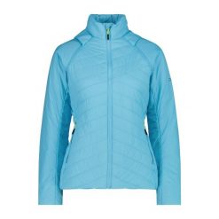 Kurtka puchowa damska z odpinanymi rękawami CMP. Niebieskie kurtki damskie CMP, bez wzorów, z puchu, bez kaptura, narciarskie. Za 435.50 zł.