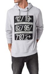 Bluza turystyczna męska Tom Tailor Hoodie Artwork. Szare bluzy z kapturem męskie Tom Tailor, m, z bawełny. Za 104.49 zł.
