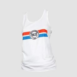 Damski tank top Miler Roger. Białe topy damskie LIFE PRO NUTRITION, bez wzorów, bez kołnierzyka. Za 167.99 zł.