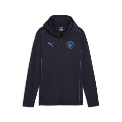 Casualowa bluza dresowa Manchester City 2024/25. Niebieskie bluzy bez kaptura męskie Puma, m, z dresówki. W wyprzedaży za 272.85 zł.
