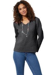 WITT WEIDEN Koszulka w kolorze antracytowym rozmiar: 44. Czarne bluzki damskie WITT WEIDEN, bez wzorów, bez kołnierzyka, bez ramiączek. Za 82.83 zł.