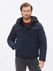 Tommy Hilfiger Kurtka zimowa Rockie MW0MW32790 Granatowy Regular Fit. Niebieskie kurtki męskie Tommy Hilfiger, na zimę, m, bez wzorów, z syntetyku, bez kaptura. Za 1,189.00 zł.