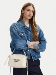 Tommy Jeans Torebka Tjw Bold Camera Bag AW0AW18470 Kremowy. Białe torebki klasyczne damskie Tommy Jeans, bez wzorów, z jeansu, bez dodatków. Za 278.99 zł.