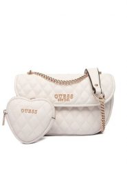 Guess Torebka Atabey HWQG98 94210 Écru. Torebki klasyczne damskie Guess, z aplikacjami, ze skóry, bez dodatków. Za 589.99 zł.