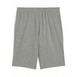 Młodzieżowe szorty ESS z logo No. 1 z dżerseju PUMA Medium Gray Heather. Szara szorty damskie Puma, bez wzorów, z dżerseju, młodzieżowe. Za 89.00 zł.