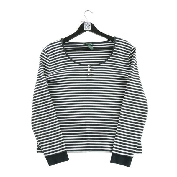 Second life - Damski czarny sweter - Jak nowy. Czarne swetry klasyczne damskie Ralph Lauren, bez kołnierzyka. Za 127.76 zł.