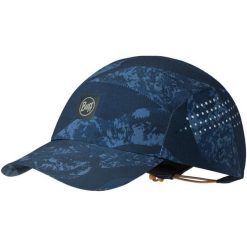 Czapka z daszkiem BUFF PACK SPEED CAP EUKAR NAVY. Niebieskie czapki z daszkiem damskie Buff, bez wzorów, z materiału. Za 153.99 zł.