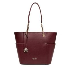 Torebka Nine West. Czerwone torebki klasyczne damskie Nine West, bez wzorów, bez dodatków. Za 249.99 zł.