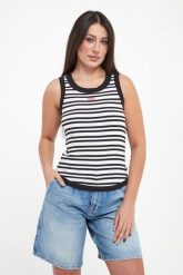 Top damski prążkowany Tiani JOOP! JEANS. Topy damskie Joop! Jeans, l, bez wzorów, z jeansu, bez kołnierzyka. Za 269.00 zł.