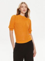 Morgan Sweter 231-MOUSSA Pomarańczowy Regular Fit. Brązowe swetry klasyczne damskie Morgan, xl, z syntetyku, bez kołnierzyka. Za 169.99 zł.