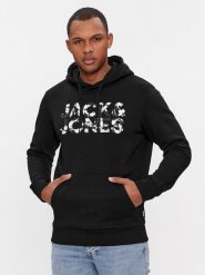 Jack & Jones Bluza Jeff 12250682 Czarny Standard Fit. Czarne bluzy bez kaptura męskie Jack & Jones, l, z bawełny. Za 129.99 zł.