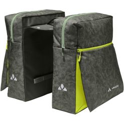Torba rowerowa VAUDE TwinZipper. Zielone torebki klasyczne damskie Vaude, bez wzorów, z materiału, z nadrukiem, bez dodatków. Za 428.00 zł.