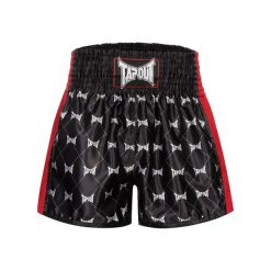 Szorty do boksu tajskiego Tapout Sorrento. Czarne szorty męskie TAPOUT, bez wzorów, z materiału, eleganckie. Za 245.00 zł.