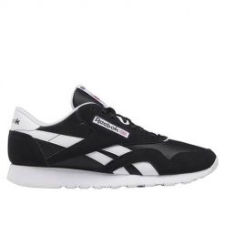 Buty do chodzenia męskie Reebok CL Nylon. Czarne buty sportowe na co dzień męskie Reebok, z gumy, bez zapięcia, na fitness i siłownię. Za 449.00 zł.