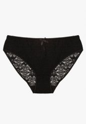 Czarne Majtki Figi z Koronki Zdobione Kokardką Worwia. Czarne figi damskie Born2be, m, z aplikacjami, z jeansu. Za 4.99 zł.