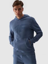 4F Bluza dresowa nierozpinana z kapturem męska - granatowa XXL. Niebieskie bluzy z kapturem męskie 4f, m, z bawełny. W wyprzedaży za 119.99 zł.