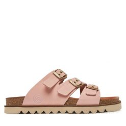 Klapki Dr. Brinkmann. Czerwone klapki damskie Dr. Brinkmann, bez wzorów, bez obcasa. Za 384.99 zł.