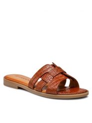 Lasocki Klapki WI16-FOXI-44 Brązowy. Brązowe klapki damskie Lasocki, bez wzorów, ze skóry, bez obcasa. Za 169.99 zł.
