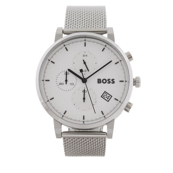 Zegarek BOSS. Szare zegarki męskie Boss, srebrne. Za 819.99 zł.