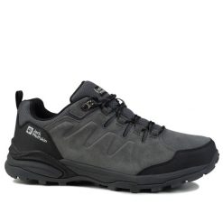 Buty męskie sportowe wodoodporne Jack Wolfskin MTN GOAT LOW. Czarne buty sportowe na co dzień męskie Jack Wolfskin, z materiału, bez zapięcia, trekkingowe. Za 429.00 zł.
