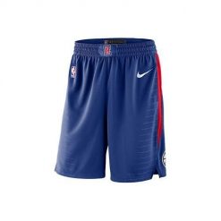 Spodnie koszykarskie męskie Nike Nba Los Angeles Clippers. Niebieskie szorty męskie Nike, bez wzorów, sportowe. Za 387.00 zł.