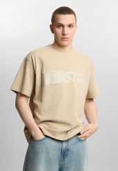 Koszulka sportowa męska Prosto Splash z krótkim rękawem. Brązowe t-shirty sportowe męskie Prosto., m, z bawełny, bez ramiączek. Za 194.99 zł.