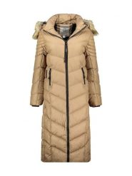 Canadian Peak Płaszcz zimowy "Capucineak" w kolorze jasnobrązowym rozmiar: XXL. Brązowe płaszcze damskie Canadian Peak, na zimę, xxl, bez wzorów, z puchu. Za 345.36 zł.