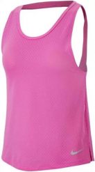 Damski top biegowy Nike Miler Tank Breathe różowy. Czerwone topy sportowe damskie Nike, m, bez wzorów, z elastanu, bez ramiączek. Za 60.46 zł.