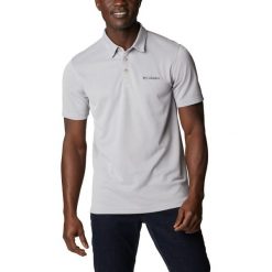 Koszulka polo, męska z krótkim rękawem Columbia Nelson Point Polo. Szare koszulki polo męskie Columbia, m, bez wzorów, z poliesteru, bez ramiączek. Za 189.99 zł.