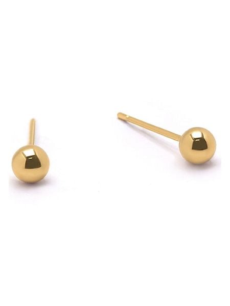 MOODE Kolczyki-wkrętki "Cassie" rozmiar: onesize. Żółte kolczyki damskie MOODE, ze stali. Za 30.99 zł.