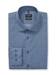 OLYMP Koszula "No 6" - Super Slim - w kolorze niebieskim rozmiar: 40. Niebieskie koszule męskie Olymp, bez wzorów, z bawełny, bez kołnierzyka, bez ramiączek. Za 143.90 zł.