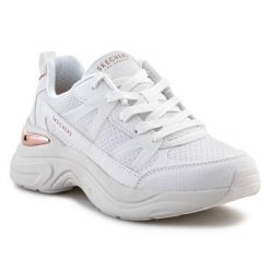 Buty Skechers Hazel Faye 177576WHT białe. Białe buty sportowe na co dzień damskie bez wzorów, z gumy. Za 517.53 zł.
