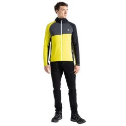 Kurtka Męska Z Kapturem Rozciągliwa Pełen Suwak Touring. Żółte kurtki męskie Dare 2b, m, bez wzorów, z elastanu, z kapturem. Za 350.99 zł.