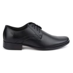 ABIS Buty męskie wizytowe 083 czarne. Czarne buty wizytowe męskie ze skóry, bez zapięcia. Za 408.14 zł.