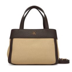 Torebka Calvin Klein. Brązowe torebki klasyczne damskie CALVIN KLEIN, bez wzorów, bez dodatków. Za 529.99 zł.