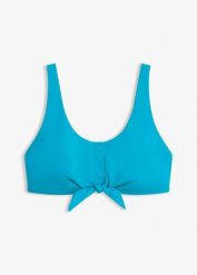 Biustonosz bikini bustier. Niebieskie bikini damskie bonprix, bez wzorów. Za 77.99 zł.