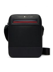 Tommy Hilfiger Saszetka Th Foundaiton Mini Reporter AM0AM14156 Czarny. Czarne saszetki męskie Tommy Hilfiger, ze skóry. Za 329.99 zł.