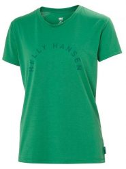 Helly Hansen Koszulka funkcyjna "Skog Graphic Tee" w kolorze zielonym rozmiar: XS. Zielone bluzki sportowe damskie Helly Hansen, xs, bez wzorów, bez ramiączek. Za 57.20 zł.