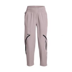 Spodnie długości kostek dla kobiet Under Armour Unstoppable. Czarne spodnie sportowe damskie Under Armour, l, z materiału, na fitness i siłownię. Za 340.19 zł.