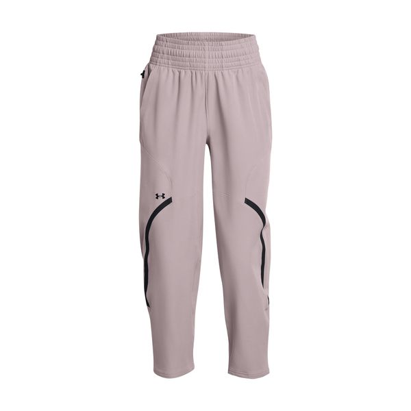 Spodnie długości kostek dla kobiet Under Armour Unstoppable. Czarne spodnie sportowe damskie Under Armour, l, z materiału, na fitness i siłownię. Za 340.19 zł.