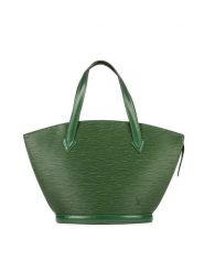 Louis Vuitton Skórzana torebka w kolorze zielonym - 23 x 24 x 10 cm rozmiar: onesize. Zielone torebki klasyczne damskie Louis Vuitton, bez wzorów, z materiału, bez dodatków. Za 2,696.99 zł.