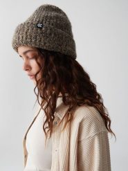 OPUS Czapka w kolorze khaki rozmiar: onesize. Brązowe czapki zimowe damskie Opus, z materiału. Za 56.99 zł.