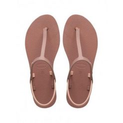 Sandały damskie Havaianas Paraty RJ. Czerwone sandały damskie Havaianas, bez wzorów, bez obcasa. Za 109.99 zł.
