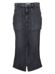 S.OLIVER RED LABEL Spódnica dżinsowa w kolorze antracytowym rozmiar: 44. Czarne spódniczki damskie s.Oliver RED LABEL, s, bez wzorów, maxi. Za 104.64 zł.