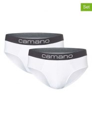 Camano Slipy (2 pary) w kolorze białym rozmiar: L. Białe slipki męskie camano, bez wzorów. Za 43.99 zł.