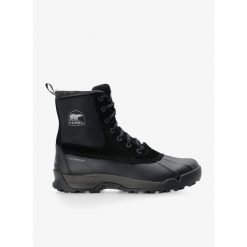 Buty zimowe męskie Sorel Buxton Lite Boot WP. Czarne buty trekkingowe męskie Sorel, na zimę, bez zapięcia, trekkingowe. Za 496.99 zł.