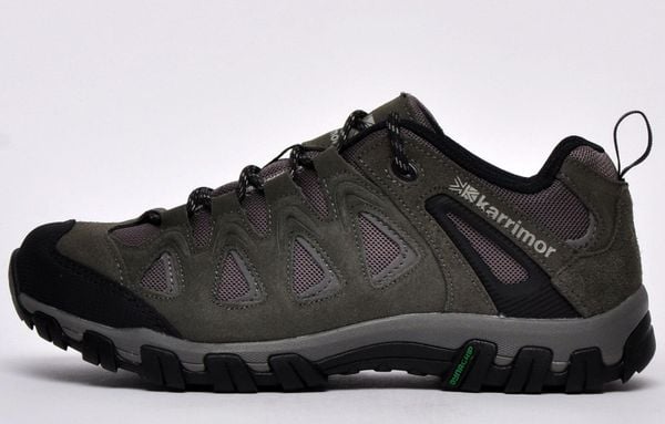 Buty trekkingowe męskie Karrimor Supa K931. Szare buty trekkingowe męskie Karrimor, z materiału, bez zapięcia, trekkingowe. Za 289.99 zł.